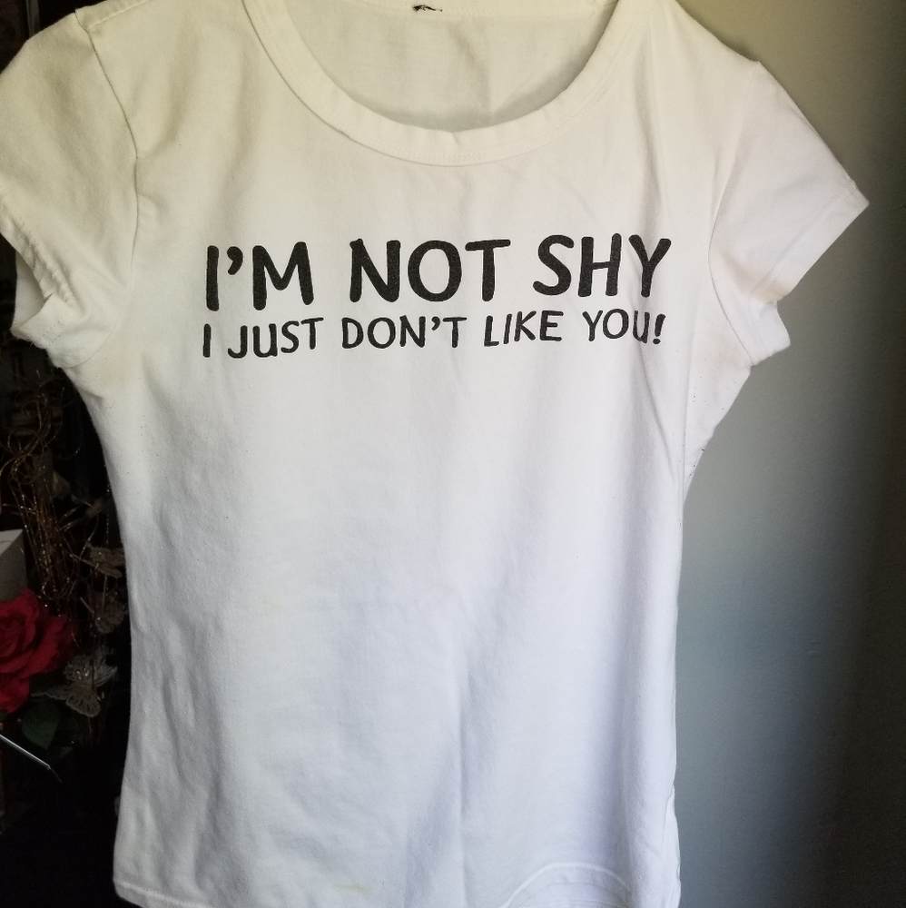 2/$20 White graffic tee